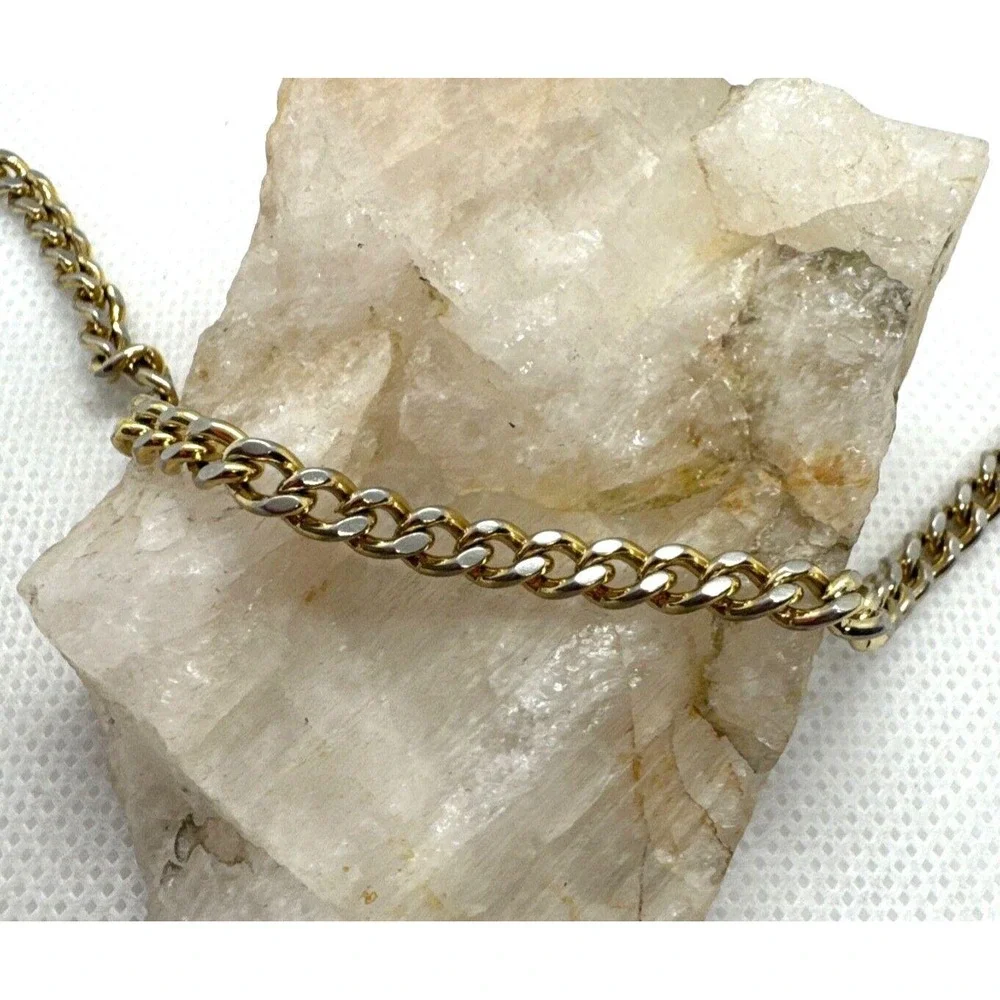 Vintage Monet Gold Tone Textured Link Chain 54'' Necklace Retro 80s‎ 90s Style